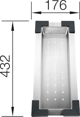 Zubehör Multifunktionsschale aus Edelstahl 514542