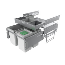 Müllsysteme Cox Base 360 S/600-3 mit Base-Board mit Biodeckel,